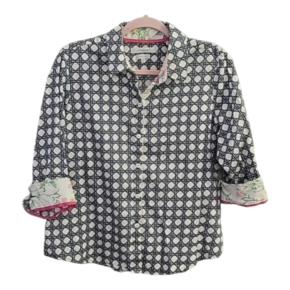 Foxcroft NYC - Wrinkle Free Button Down Top - Size 12P